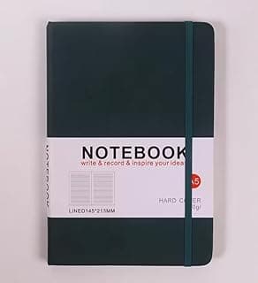 Gio's Store Premium Hardcover A5 Notebook Journal for Men and Women, Lined Journal, Travel Jounral, College Ruled Notebooks for Work and School, Small 5.7 x 8.3 Daily Journal with Leather Cover Perfect Notebooks for Writing and Note Taking