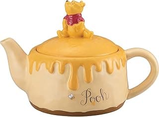 Sunart SAN3253 Disney Winnie the Pooh Tea Pot Honeycomb Cake 15.9 fl oz (450 ml) Winnie the Pooh Goods, Disney Figurine, Tableware, Tea Pot