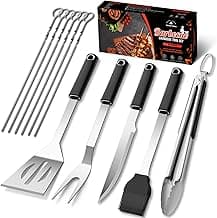 BBQ Accessories Grill Tools Set,Stainless Steel Barbecue Grill Accessories for Outdoor Grill,Barbecue Utensils Grilling Accessories Grilling Gifts for Men,Father's Day/Christmas/Thanksgiving Day